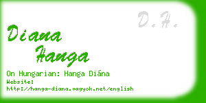 diana hanga business card